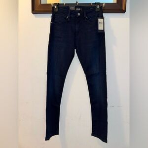 NWT 34 Heritage Men's Mid Rise Slim Deep Indigo Jeans size 28x32